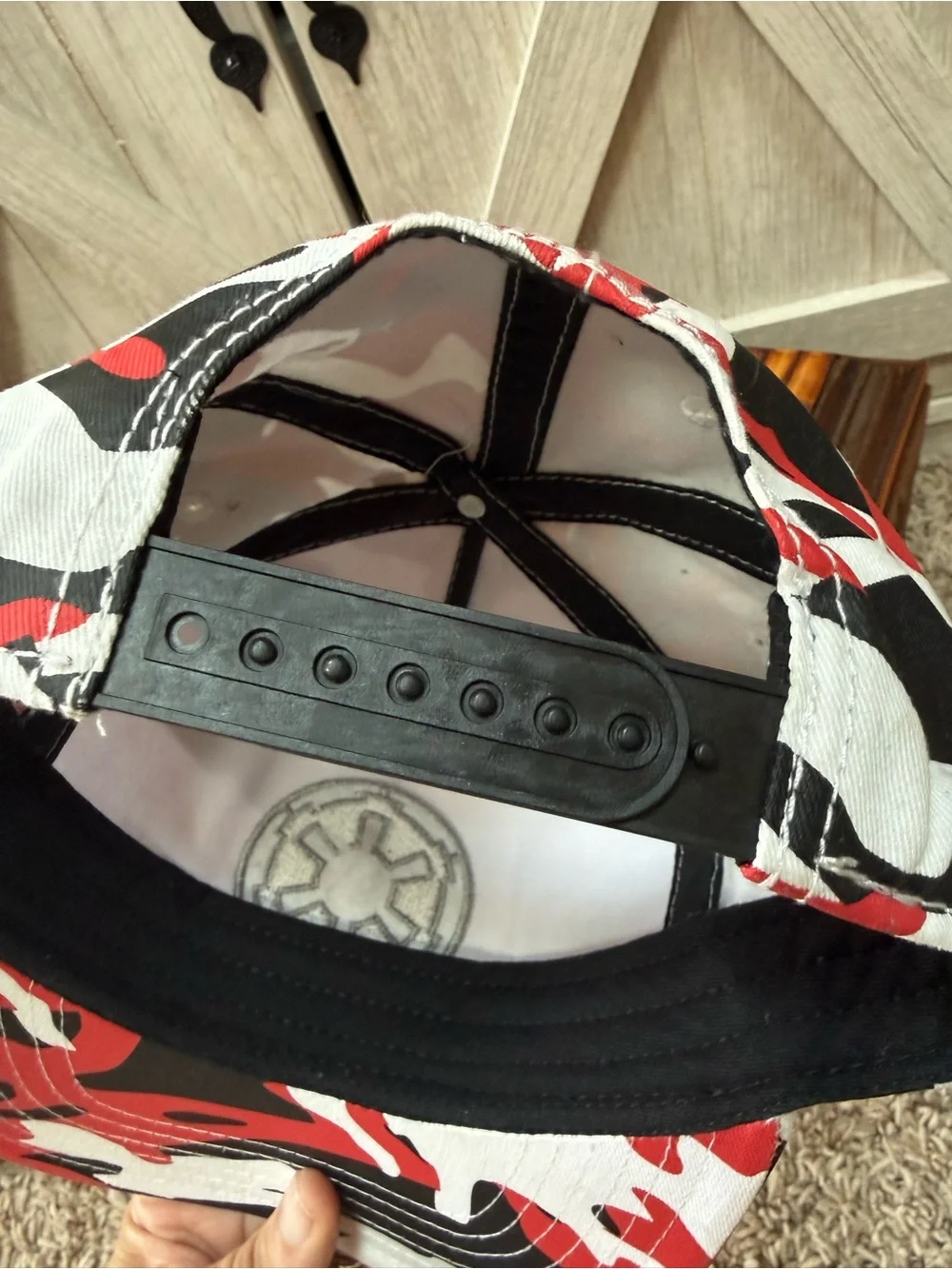 Star Wars Galactic Empire Red Camo Snapback Hat - Like New